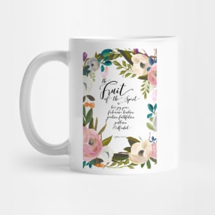 Fruit of the Spirit, blush pink palette Mug